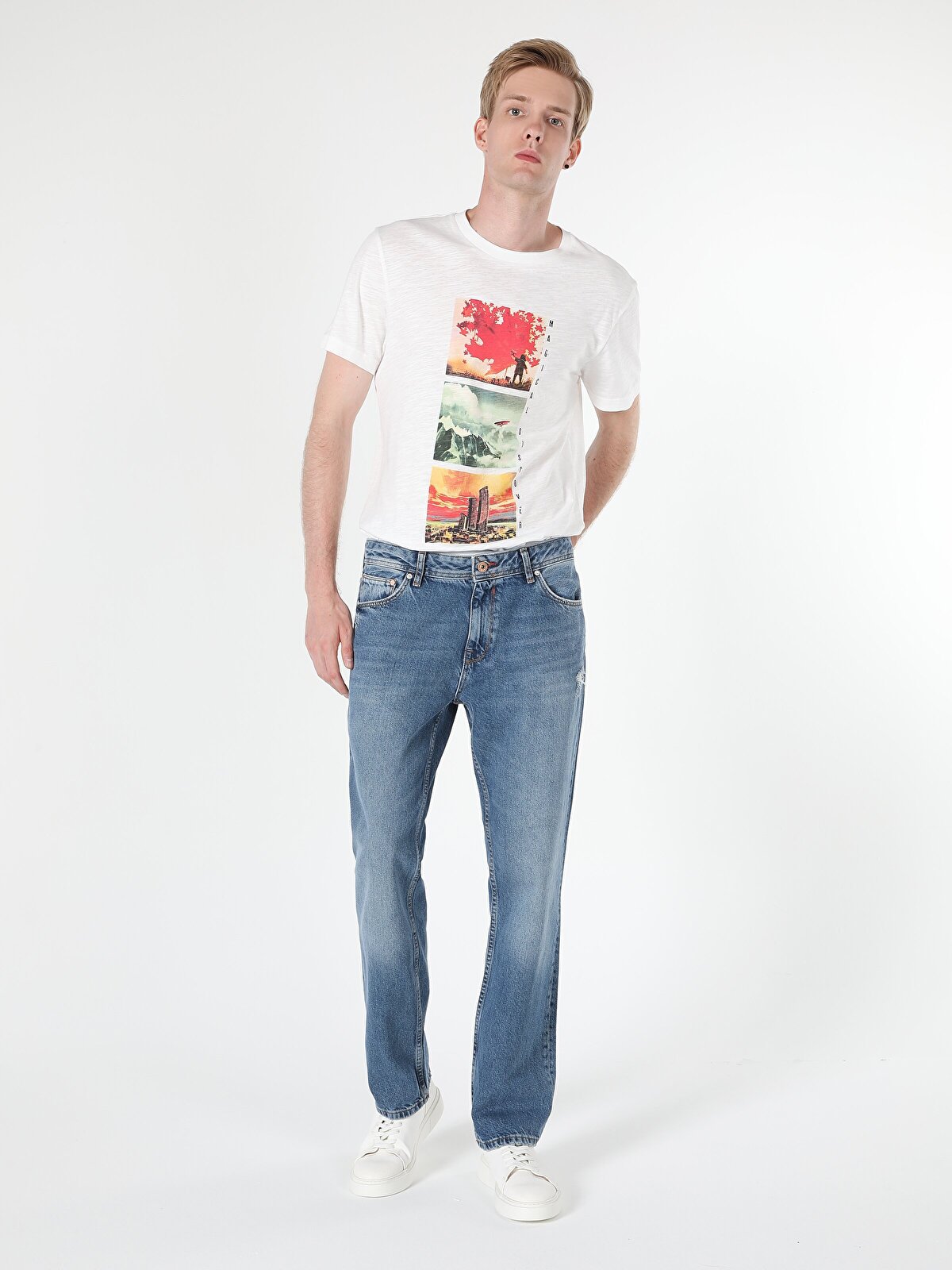 

Джинсы мужские Colins CL1060662_Q1.V1 синие 31-32 INT, CL1060662_Q1.V1