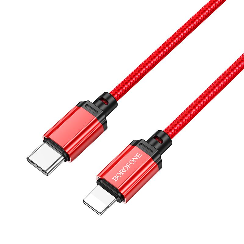 

Кабель Borofone BX87 Sharp Type-C - Lightning, 3 А, 1 м, красный, BX87 Sharp