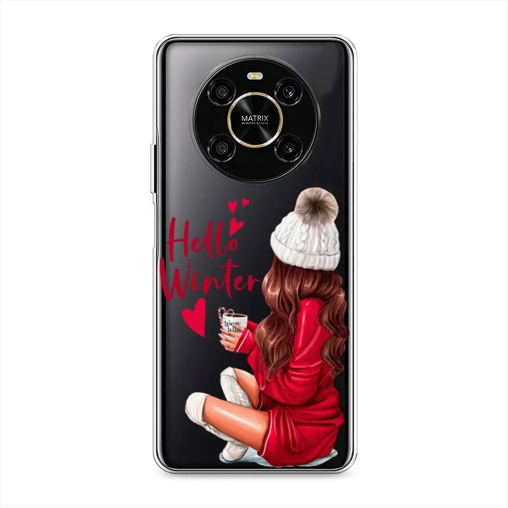 

Чехол на Honor X9 4G "Hello winter", Красный;белый;коричневый, 6108150-5