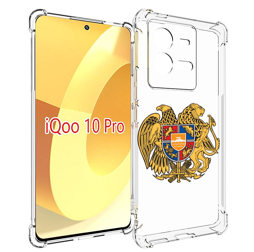 

Чехол MyPads герб-армении для Vivo iQOO 10 Pro, Прозрачный, Tocco