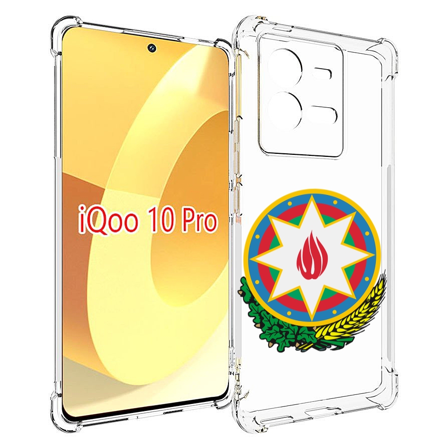 

Чехол MyPads герб-азербаиджан-2 для Vivo iQOO 10 Pro, Прозрачный, Tocco