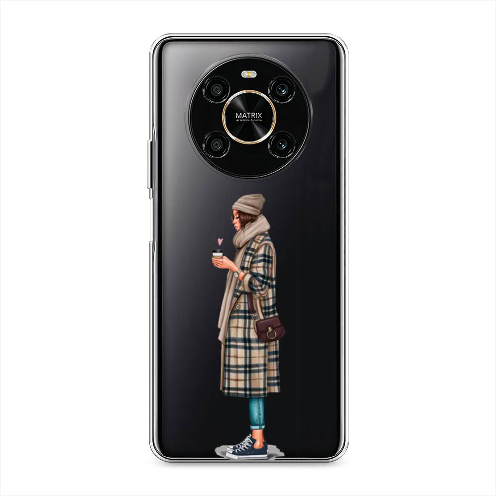 

Чехол на Honor X9 4G "Утренний кофе", Коричневый;бежевый, 6108150-6