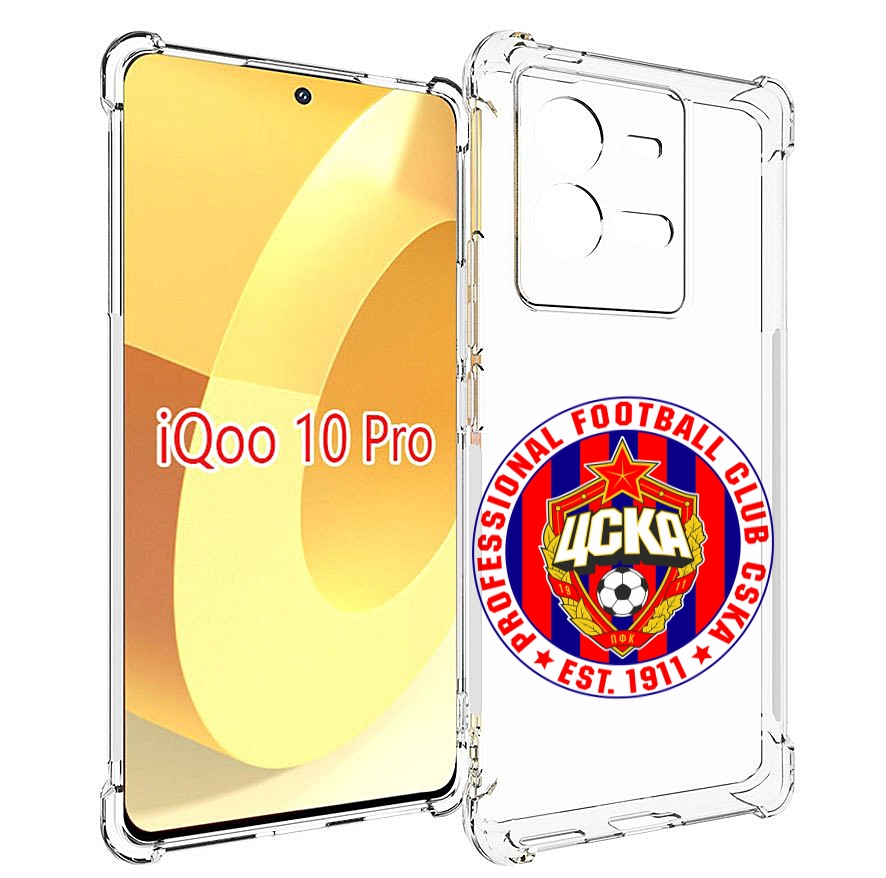 

Чехол MyPads ФК ЦСК логотип для Vivo iQOO 10 Pro, Прозрачный, Tocco
