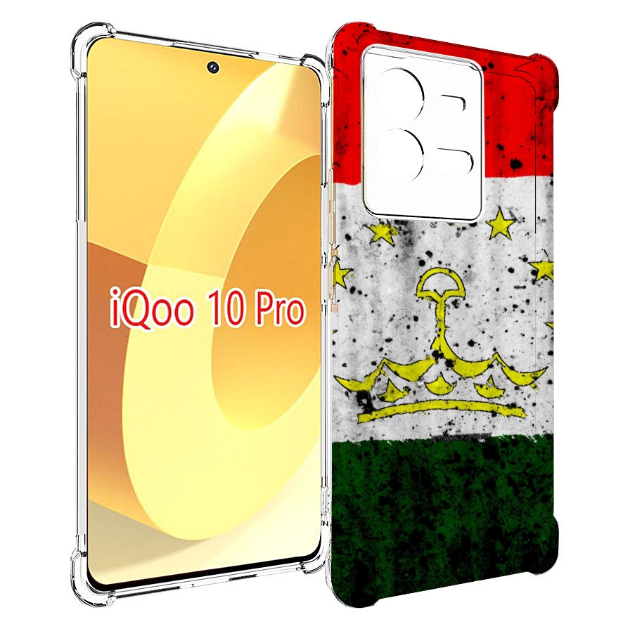 

Чехол MyPads герб флаг таджикистан для Vivo iQOO 10 Pro, Прозрачный, Tocco