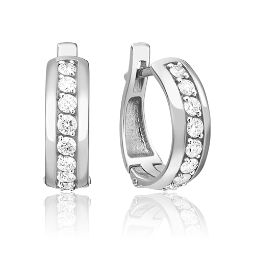 

Серьги из белого золота с бриллиантом PLATINA jewelry 02-0617-00-101-1120-30, 02-0617-00-101-1120-30