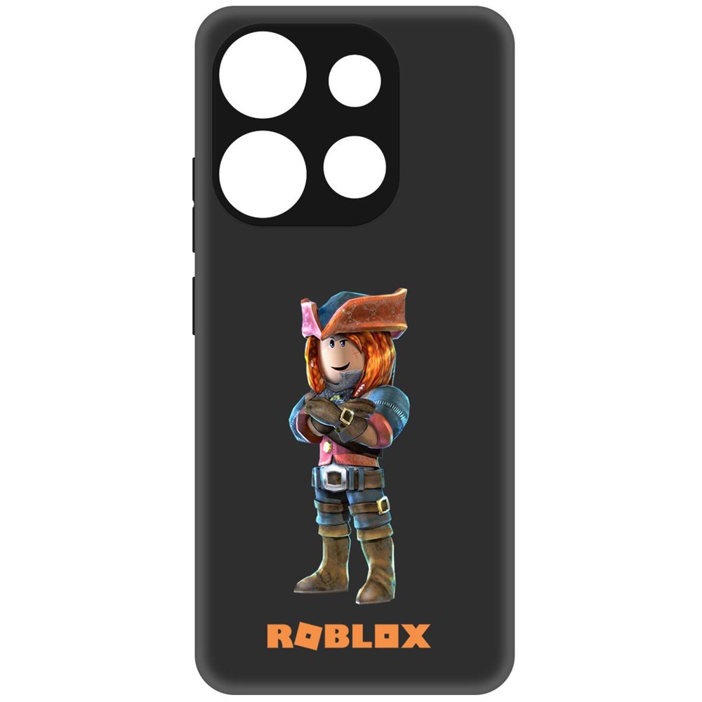 

Чехол-накладка Софт Roblox-Эзебель для Tecno Pop 7, Черный