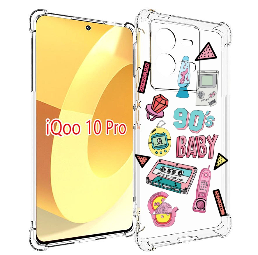 

Чехол MyPads гаджеты-90х для Vivo iQOO 10 Pro, Прозрачный, Tocco