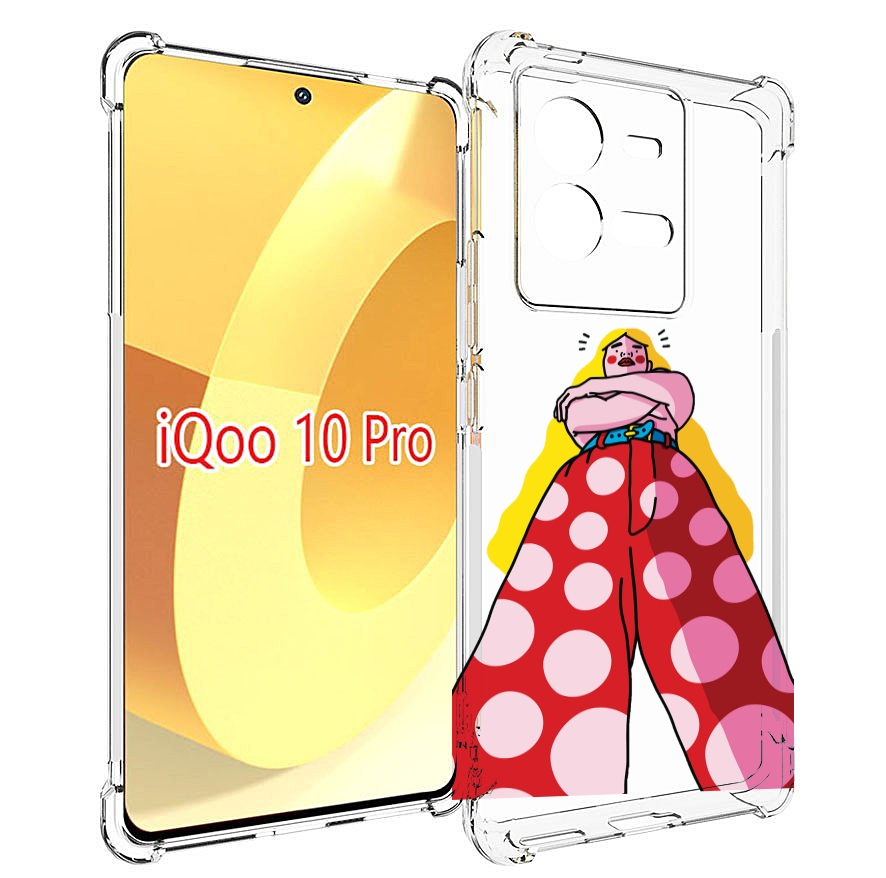 

Чехол MyPads высокая-девушка для Vivo iQOO 10 Pro, Прозрачный, Tocco