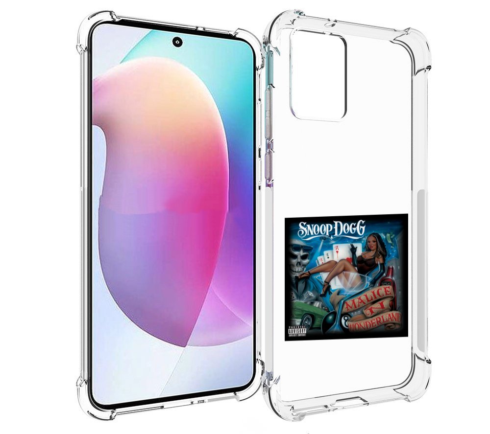 

Чехол MyPads Snoop Dogg MALICE N WONDERLAND для Motorola Edge 30 Neo, Прозрачный, Tocco