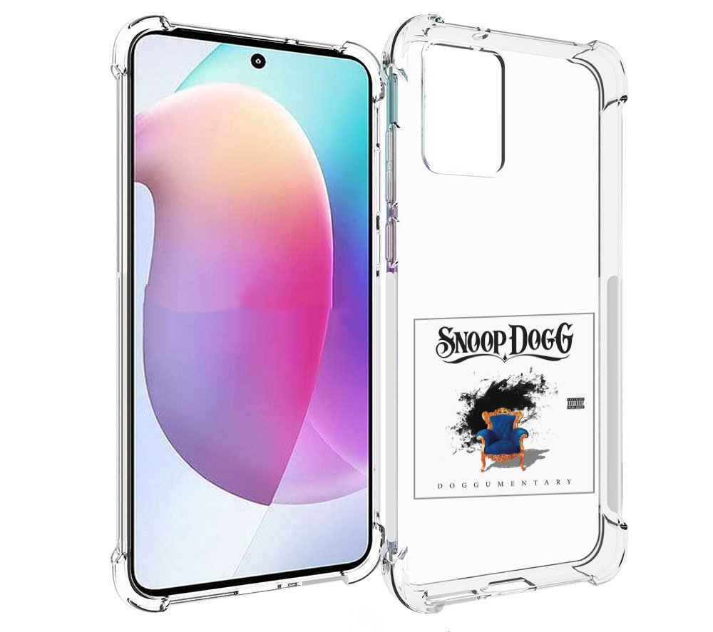 

Чехол MyPads Snoop Dogg DOGGUMENTARY для Motorola Edge 30 Neo, Прозрачный, Tocco