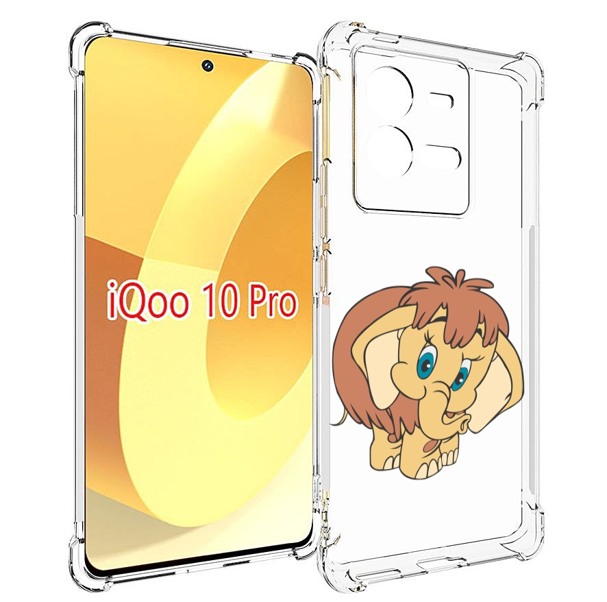 

Чехол MyPads волосатый-слоник детский для Vivo iQOO 10 Pro, Прозрачный, Tocco