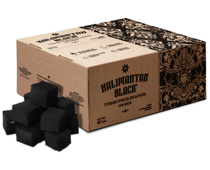 Уголь кокосовый KALIMANTAN BLACK 8кг 173275