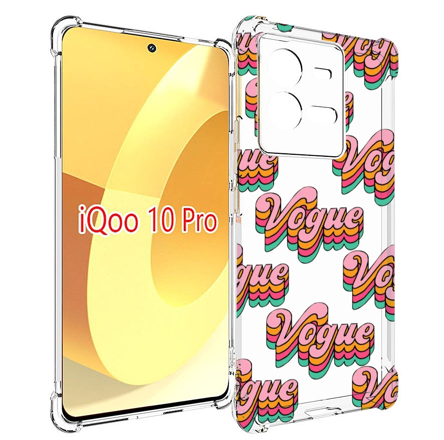 

Чехол MyPads вогуе для Vivo iQOO 10 Pro, Прозрачный, Tocco