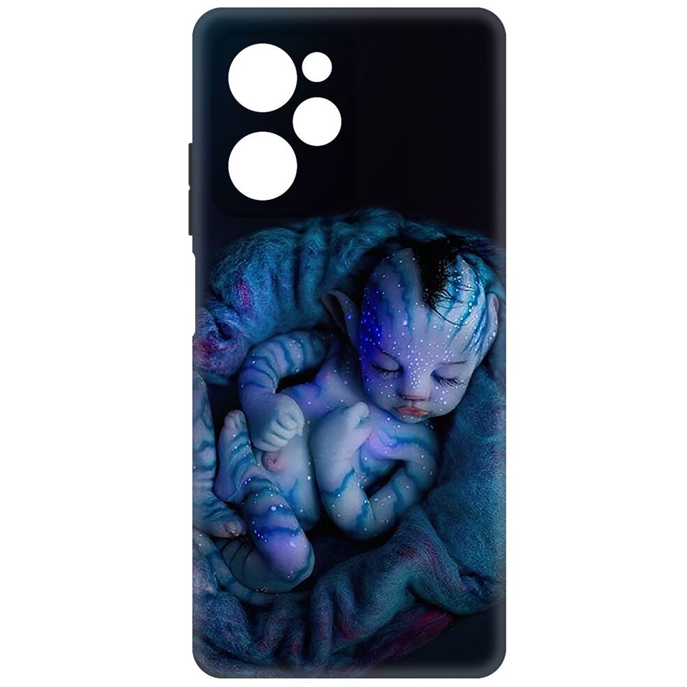

Чехол-накладка Софт Аватар - Малышка для Poco X5 Pro, Черный