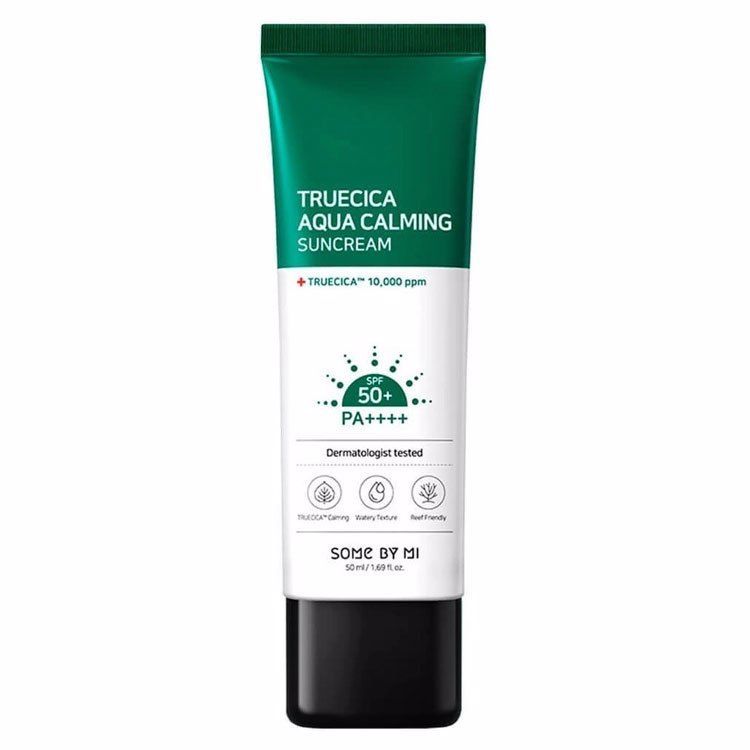 Солнцезащитный крем для лица Some by mi truecica aqua calming sun cream SPF50 PA ++++