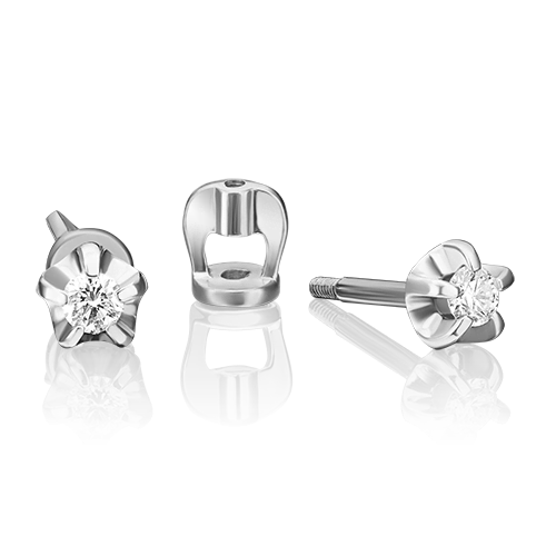 

Серьги из белого золота с бриллиантом PLATINA jewelry 02-0054-00-101-1120-30, 02-0054-00-101-1120-30