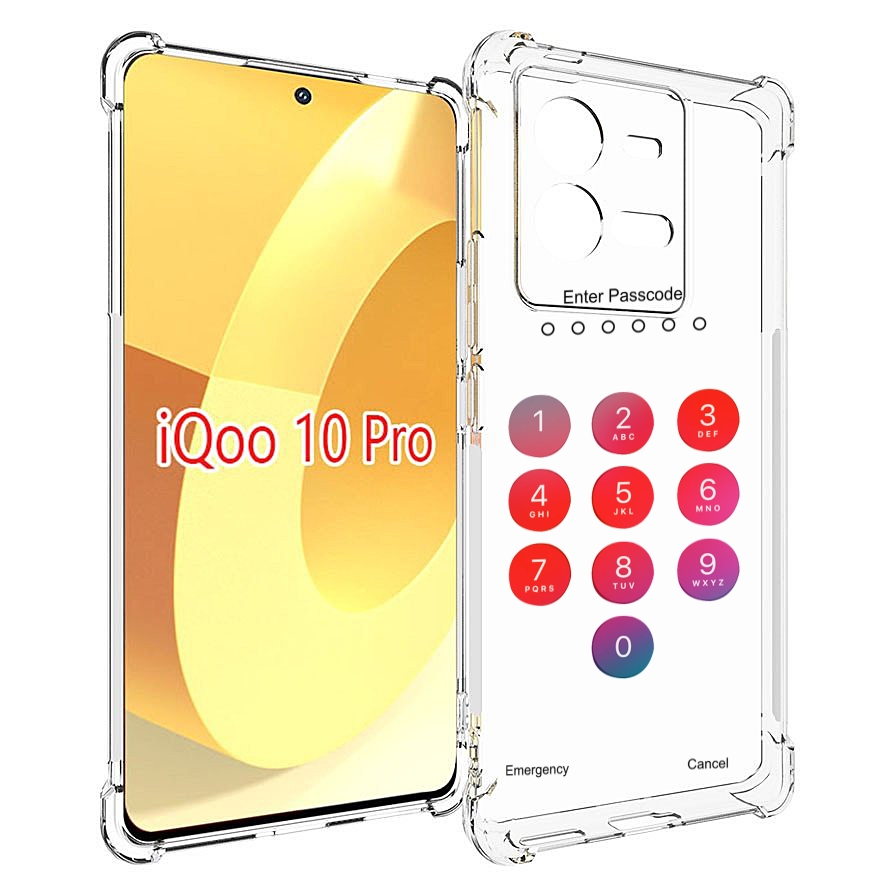 

Чехол MyPads введите-пароль для Vivo iQOO 10 Pro, Прозрачный, Tocco