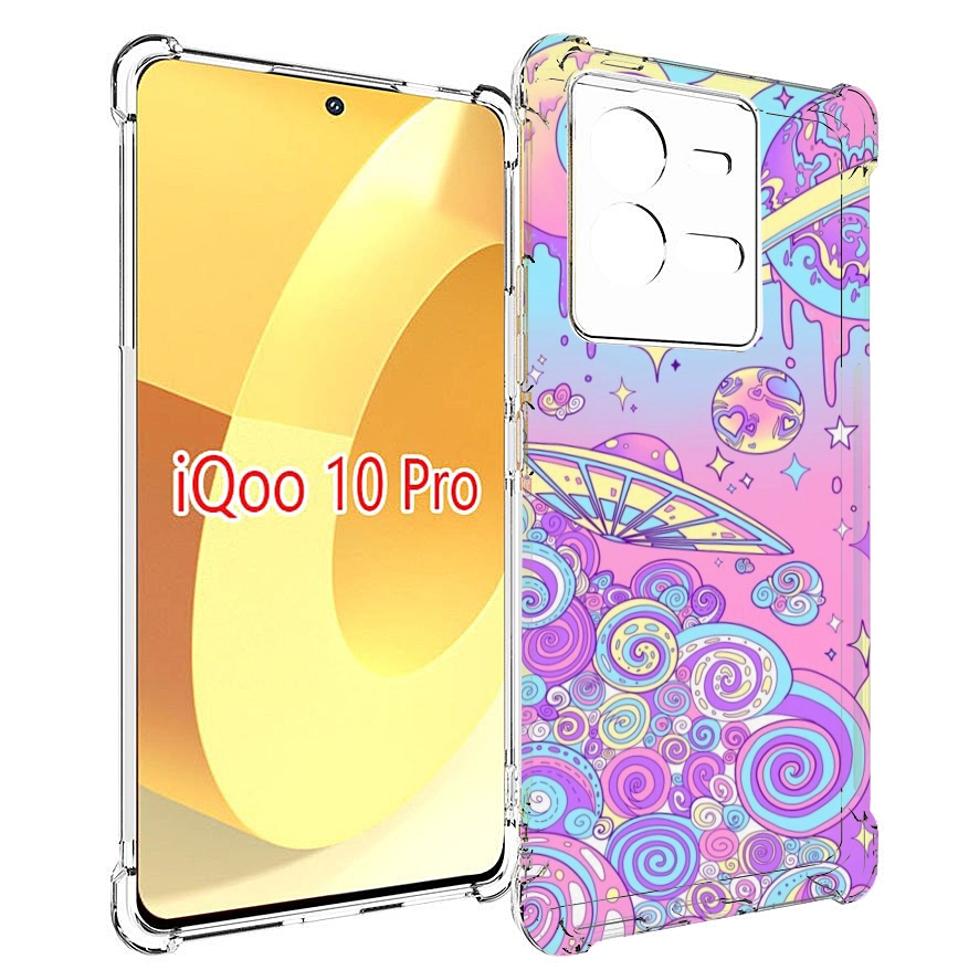 

Чехол MyPads ванильные планеты для Vivo iQOO 10 Pro, Прозрачный, Tocco