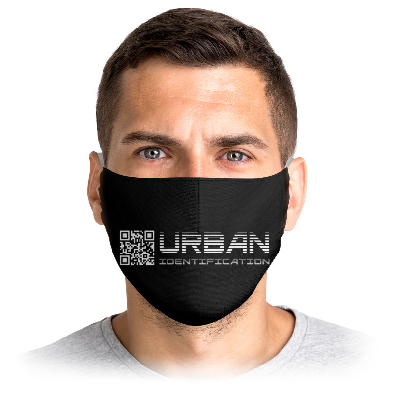 

Многоразовая маска Printio Urban identification белая S, Urban identification