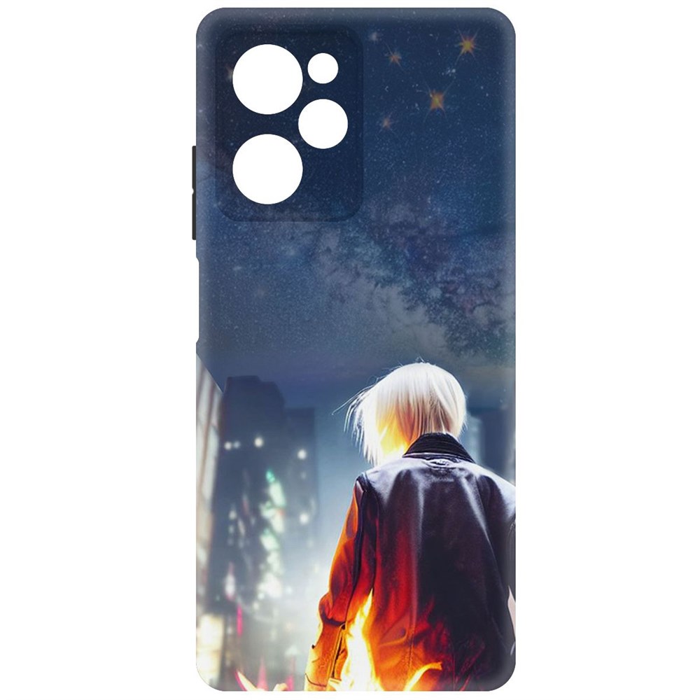 

Чехол-накладка Софт Перспектива для Poco X5 Pro, Черный