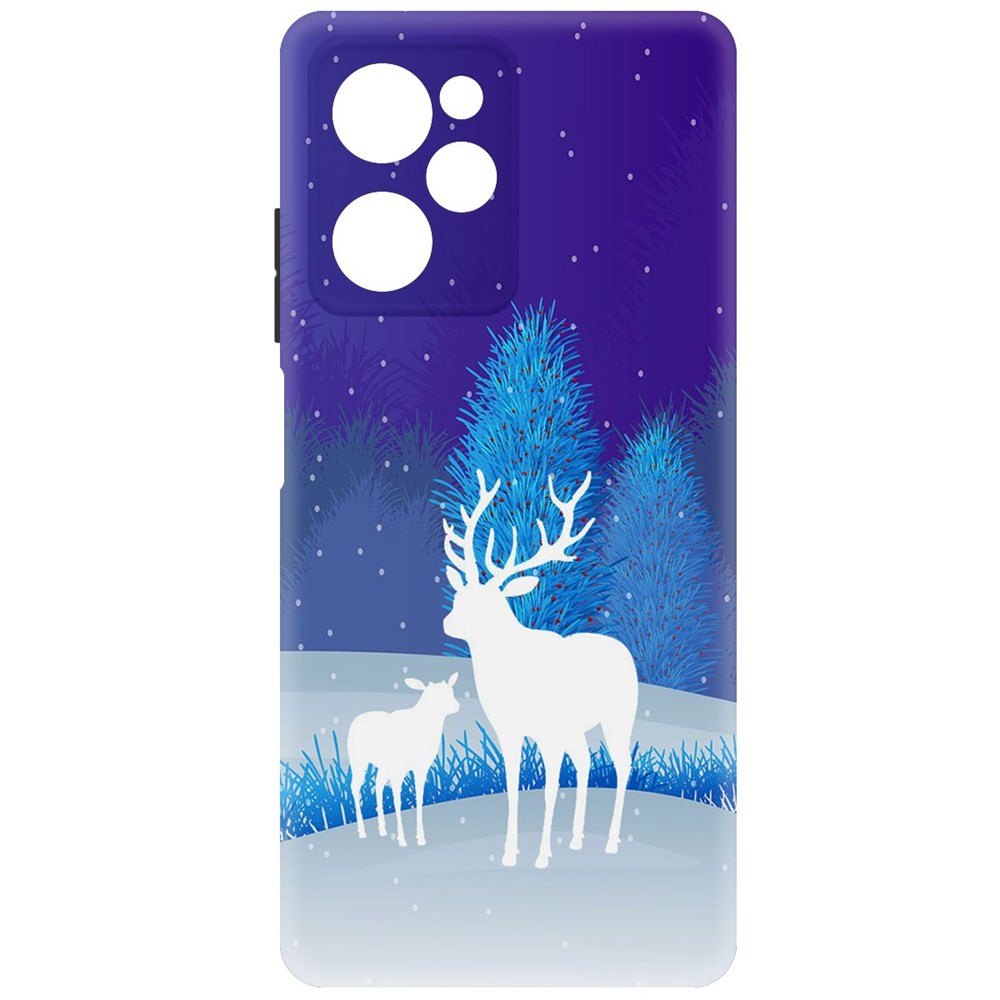 

Чехол-накладка Софт Олень для Poco X5 Pro, Черный