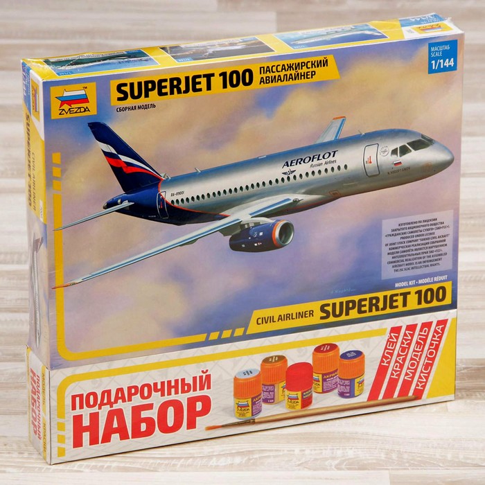 фото Сборная модель «самолёт superjet 100» zvezda