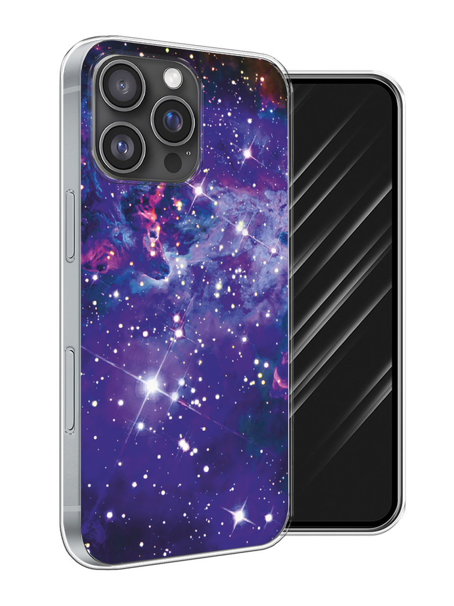 

Чехол Awog на Apple iPhone 16 Pro Max "Яркая галактика", Фиолетовый, 16350-1