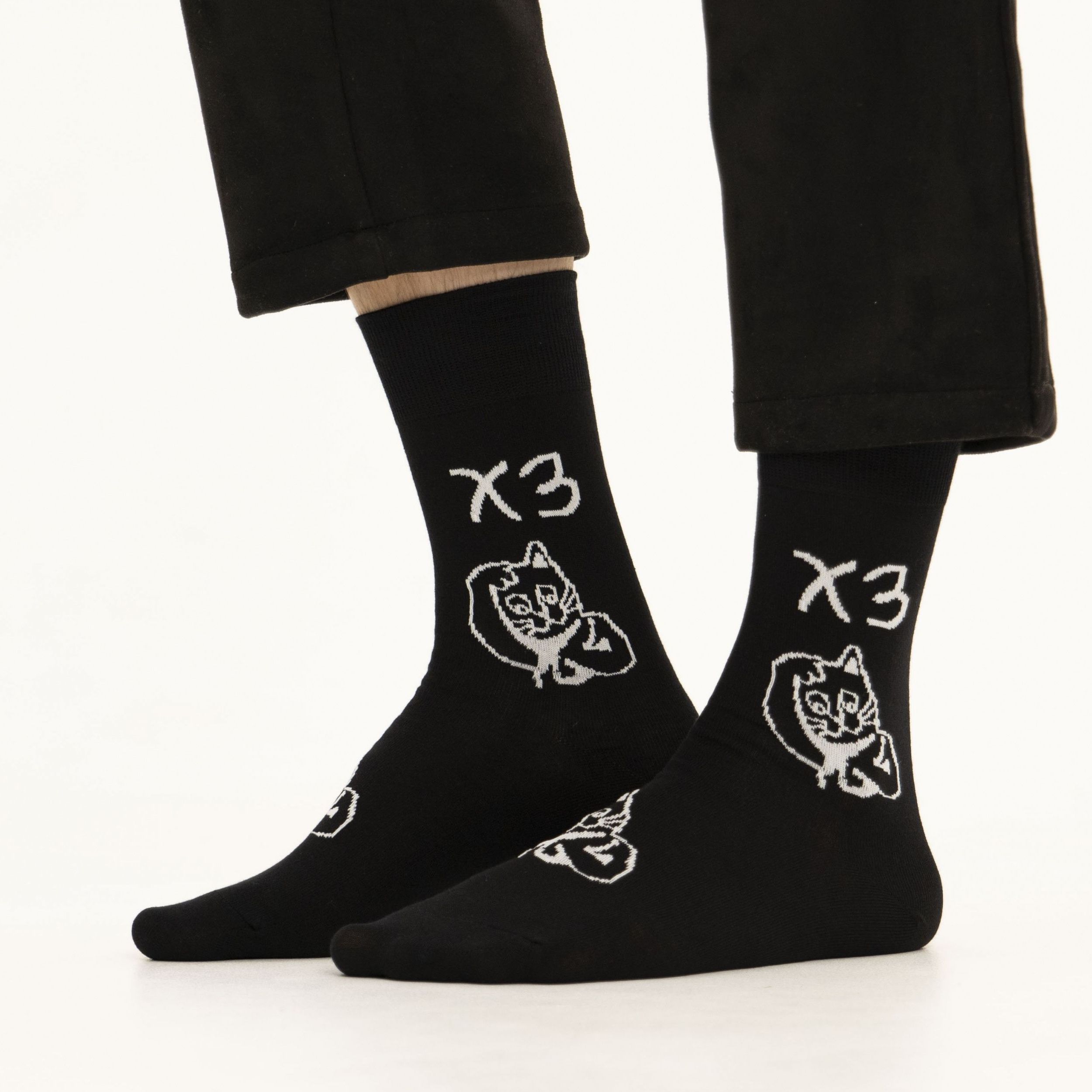 

Носки мужские St. Friday Socks 526-19 черные, Черный, 526-19