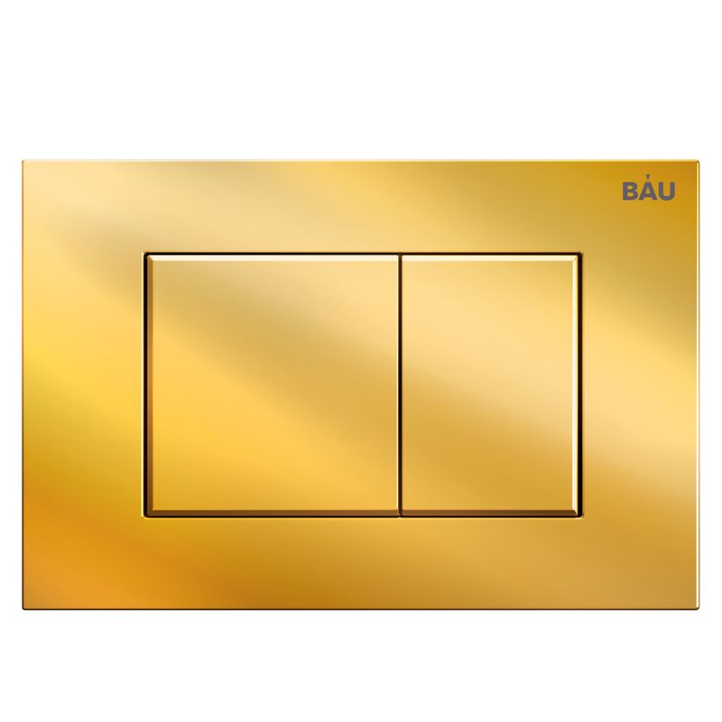 Кнопка смыва BAU Stil Q00013 для инсталляции, цвет золото