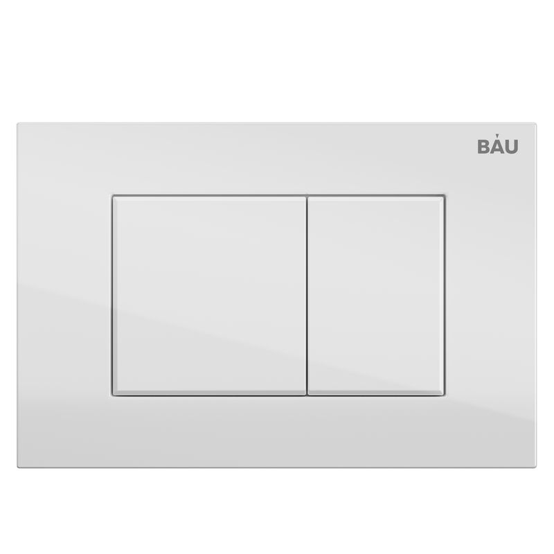 Кнопка смыва BAU Stil Q00001 для инсталляции, белый глянец
