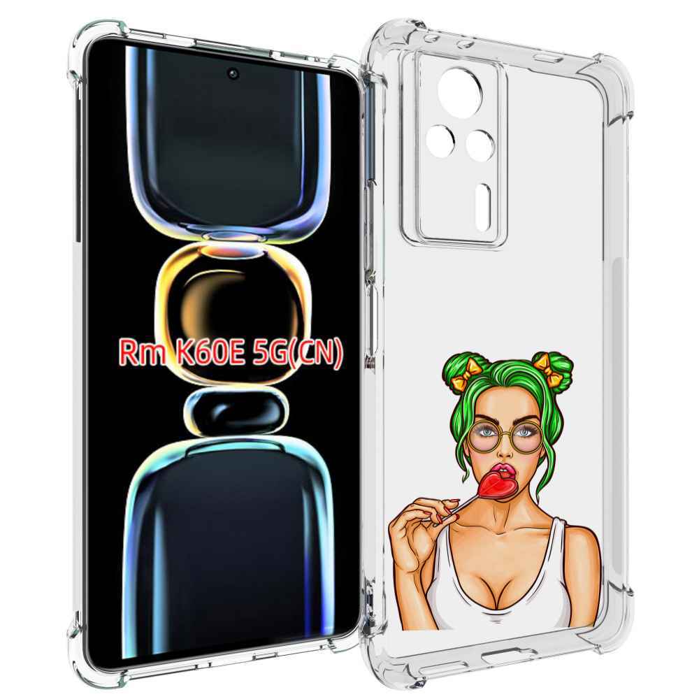 

Чехол MyPads девушка-с-чупачупсом-в-виде-сердца женский для Xiaomi Redmi K60E, Tocco