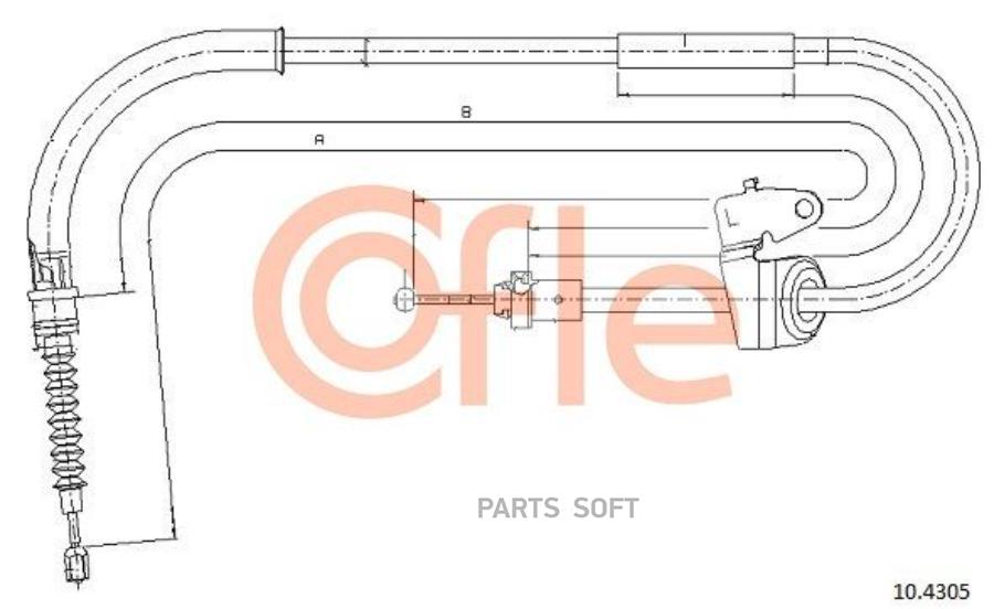 

Трос стояночного тормоза bmw: mini-mini cab -07 1433/1290 mm