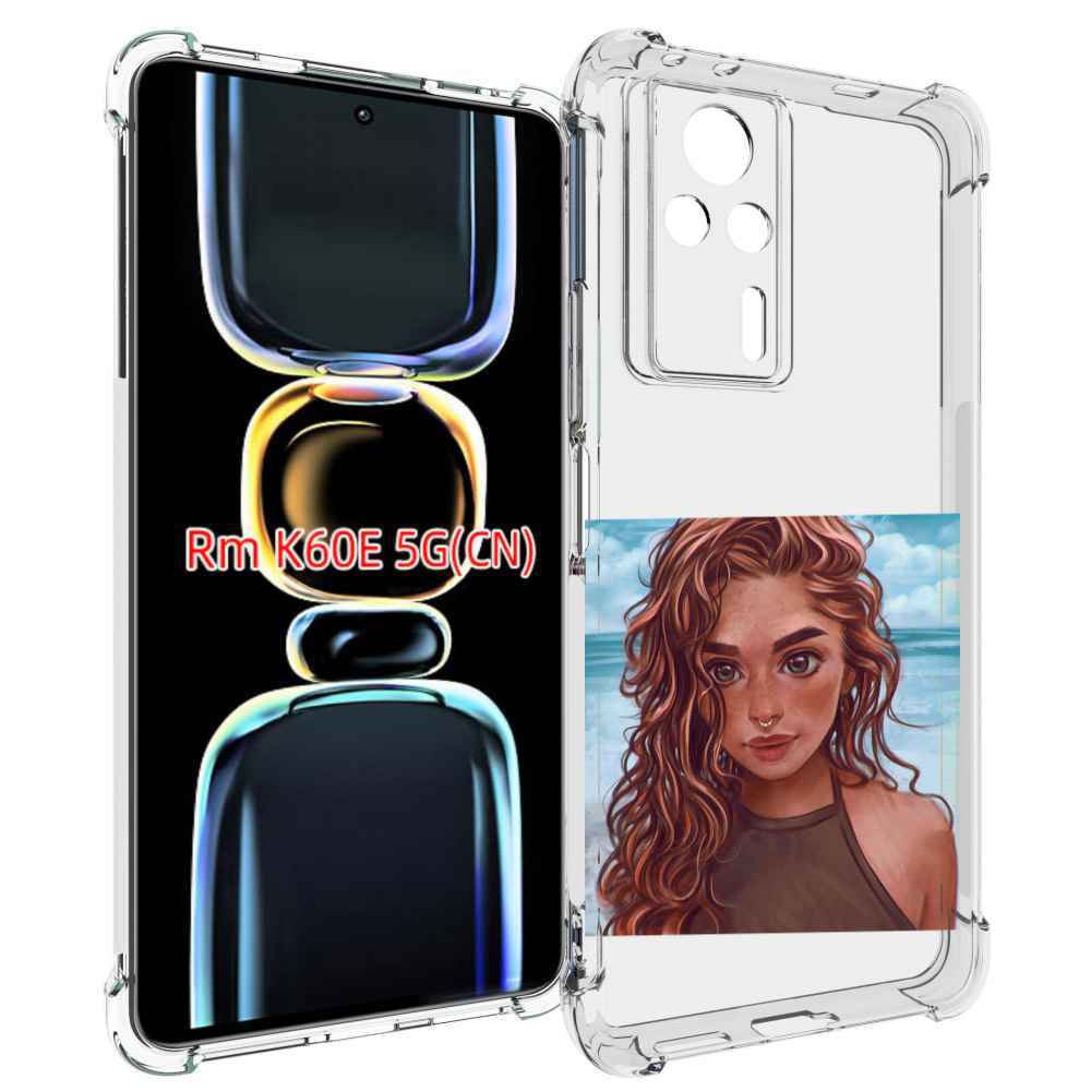 

Чехол MyPads девушка-с-пирсингом-на-море женский для Xiaomi Redmi K60E, Tocco