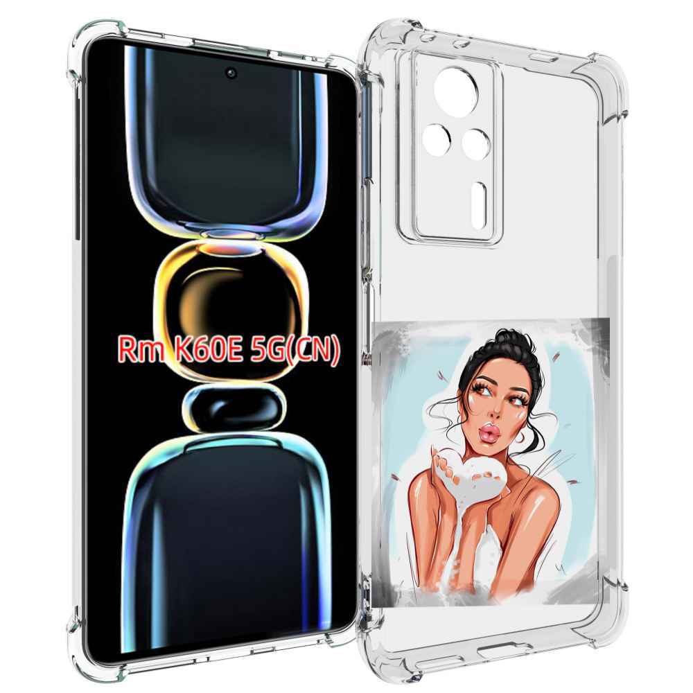 

Чехол MyPads девушка-с-пеной женский для Xiaomi Redmi K60E, Tocco