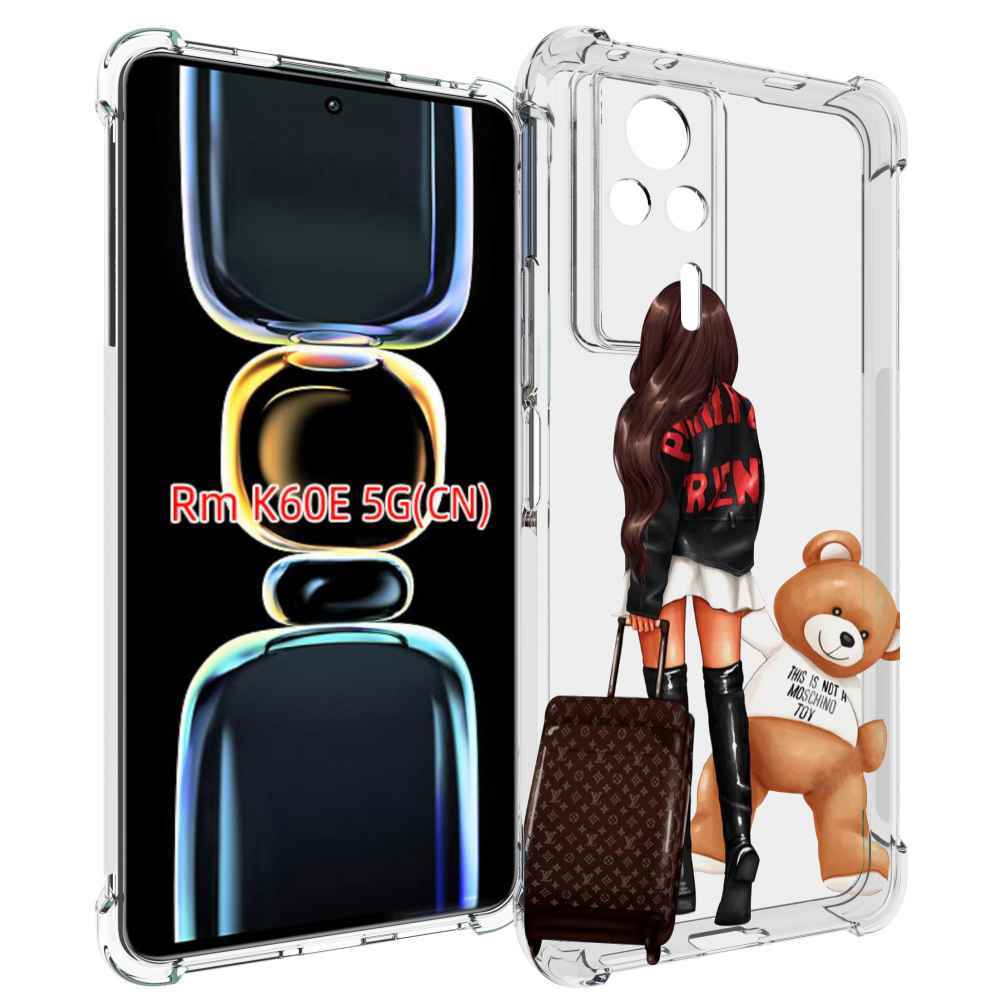 

Чехол MyPads девушка-с-модным-чемоданом женский для Xiaomi Redmi K60E, Tocco