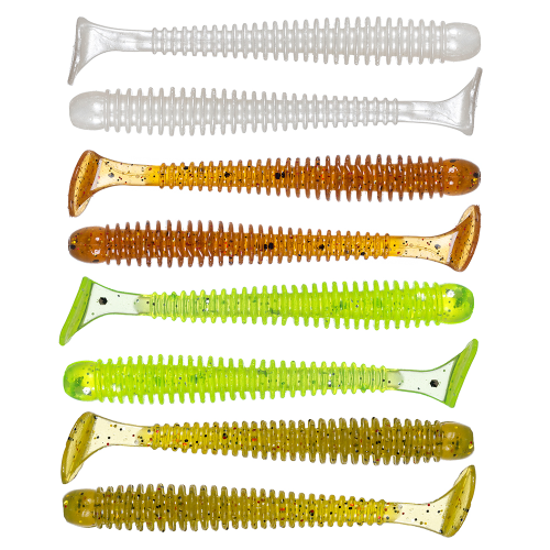 

Силиконовая приманка CF (Crazy Fish) Vibro Worm 2 3-50-М44-6 5см. 8шт., Прозрачный;желтый;коричневый;зеленый, Vibro Worm