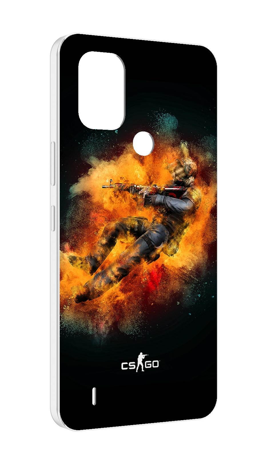 

Чехол MyPads CS-go-Контр-террорист мужской для Nokia C31, Прозрачный, Tocco