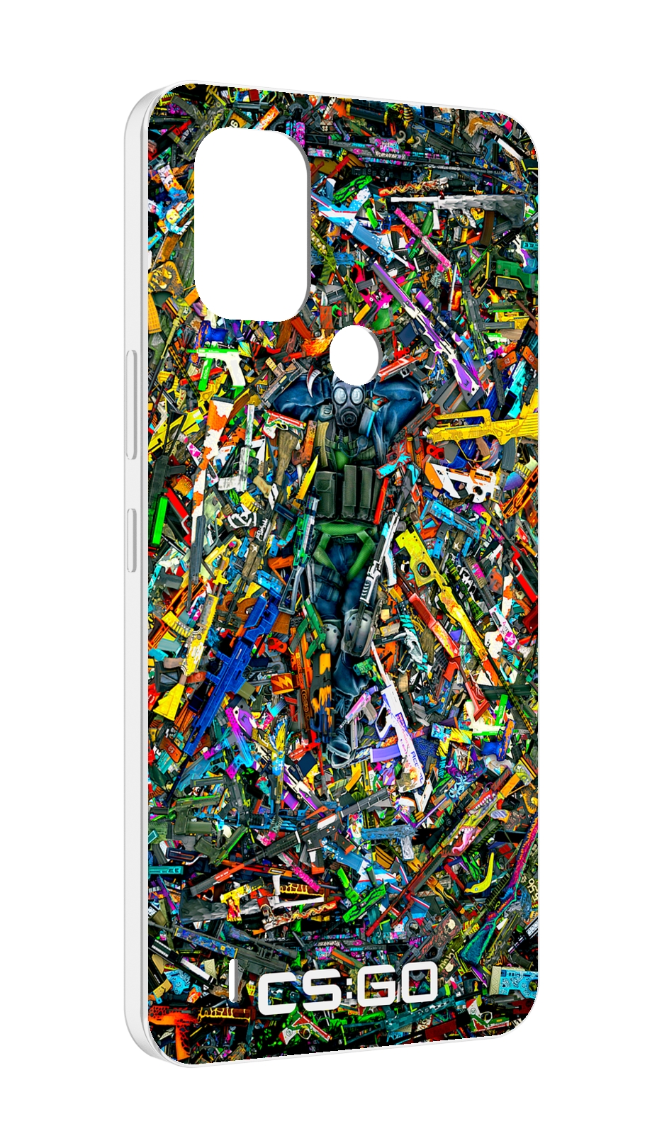 

Чехол MyPads CS GO guns skins мужской для Nokia C31, Прозрачный, Tocco