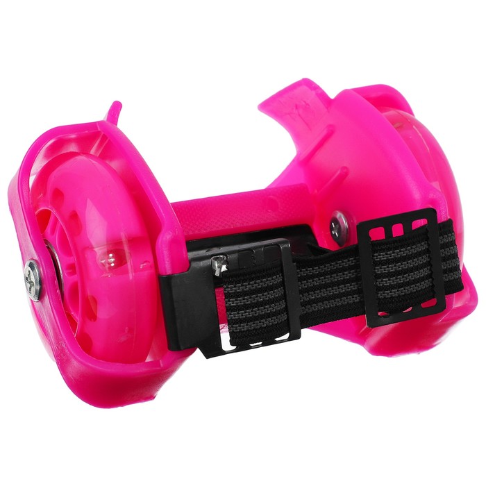 Onlitop раздвижные мини, колеса световые РU 70 мм, ABEC 5, цвет розовый