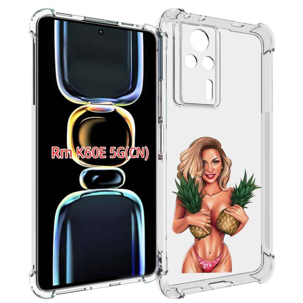 

Чехол MyPads девушка-с-ананасами женский для Xiaomi Redmi K60E, Tocco
