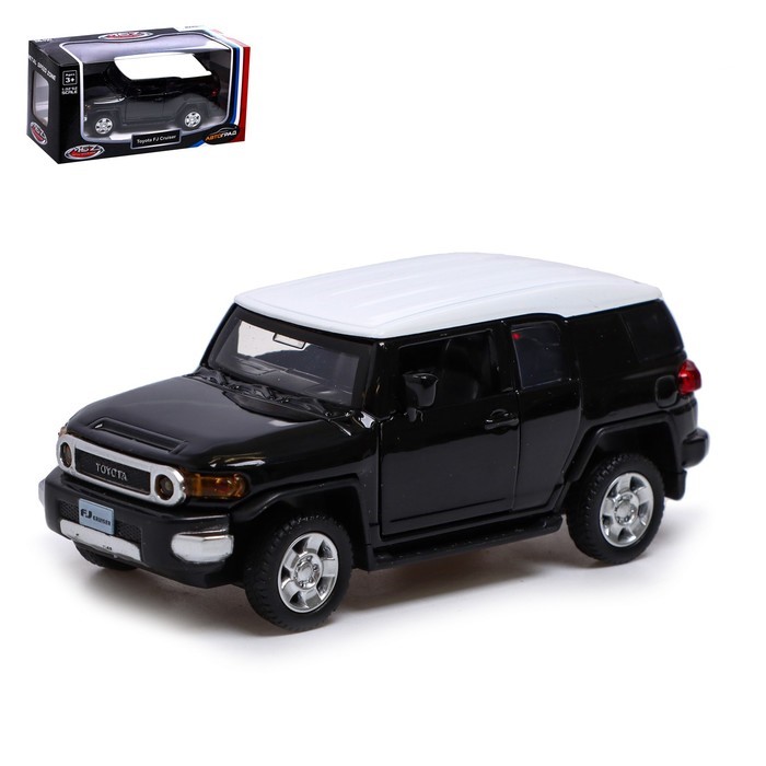 фото Автоград toyota fj cruiser, 1:43, инерция, открываются двери, черный 67312