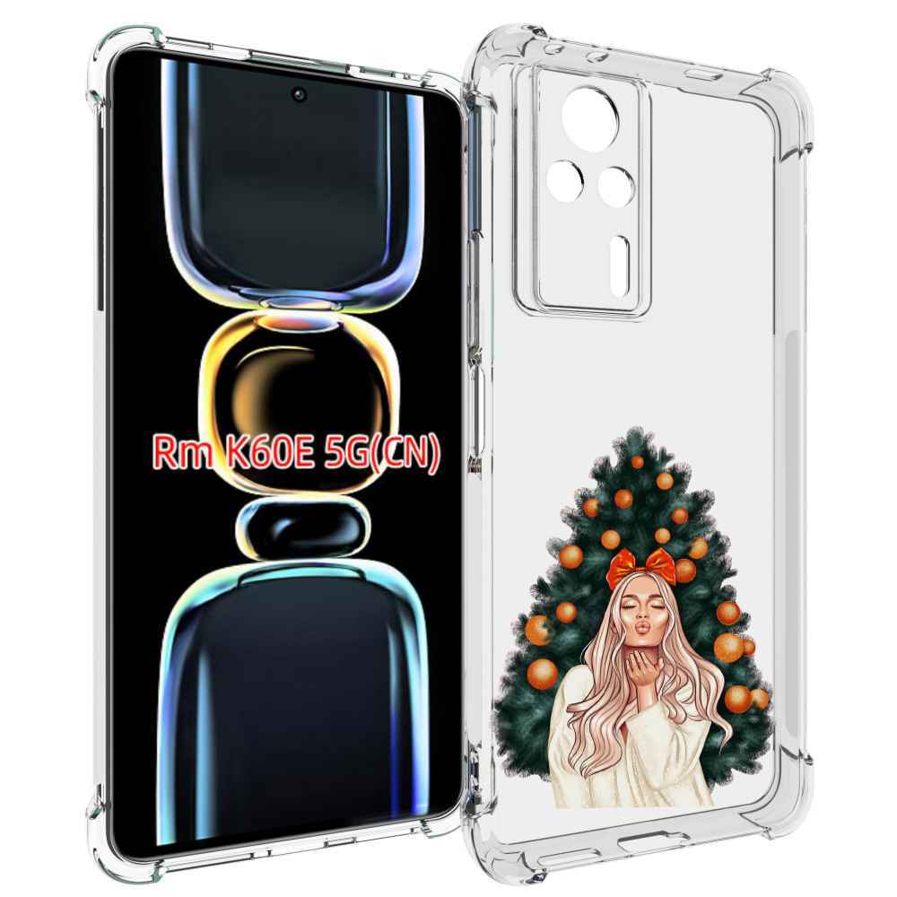 

Чехол MyPads девушка-под-елкой-с-мандаринами женский для Xiaomi Redmi K60E, Tocco