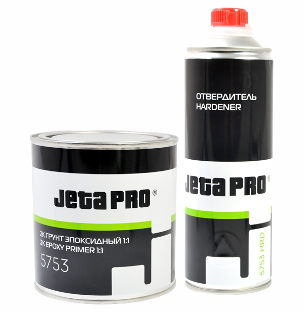 Грунт автомобильный Jeta Pro 5753 4+1 эпоксидный изолятор 500 мл+ 500 мл отвердитель 1:1 с