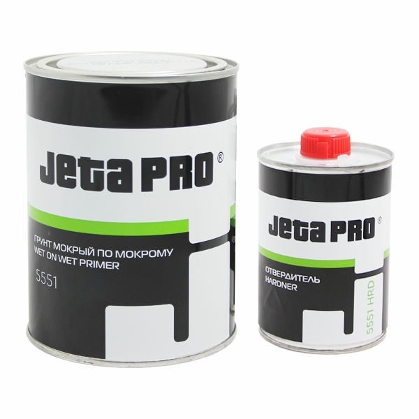 Грунт автомобильный Jeta Pro 5551 gray 3+1 мокрый-по-мокрому серый 0,75 л + 0,25 литра отв
