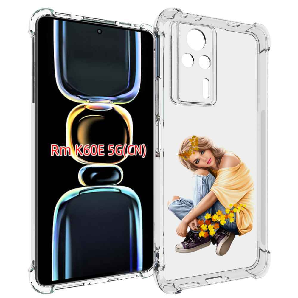 

Чехол MyPads девушка-в-цветочками женский для Xiaomi Redmi K60E, Tocco