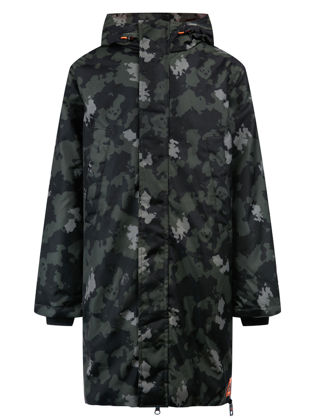 

Пальто детское PlayToday 32111006, зеленый, черный, р.176, 32111006