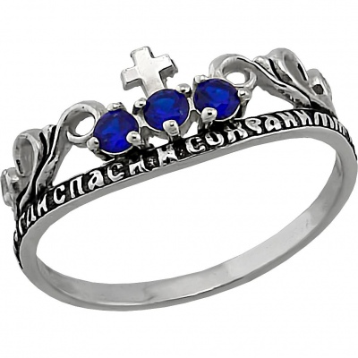 

Кольцо с 3 фианитами из серебра Высоковы К-442 19, К-442