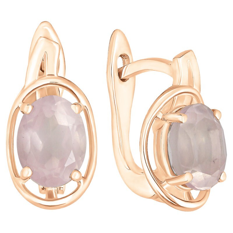 

Серьги из серебра с кварцем LAZURIT-ONLINE 7752RG, 7752RG