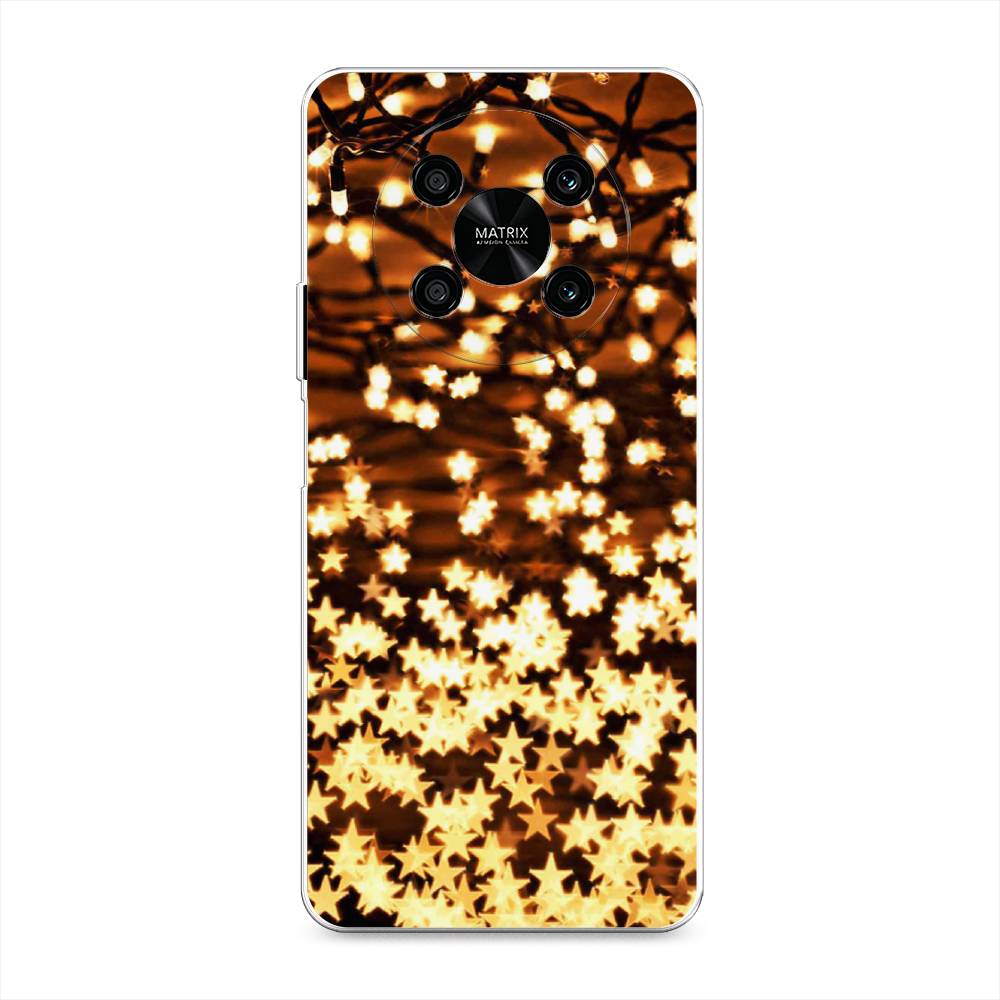 

Чехол на Honor X9 4G "Новогодняя гирлянда", Золотистый, 6108150-5