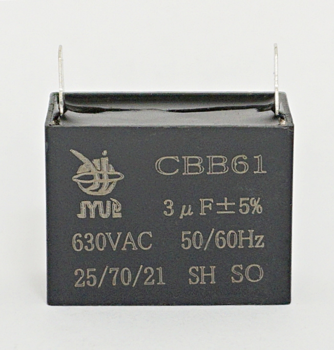 

3 мкф 630В (37х19х28) 5% CBB-61 Конденсатор пусковой, 3 мкф 630В (37х19х28) 5%
